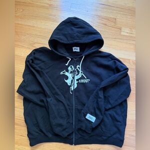 KROST Black Zip Up Men's Sweater